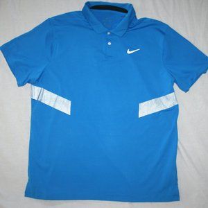 Nike Golf Dri Fit Polo Shirt Men XL NEW Blue